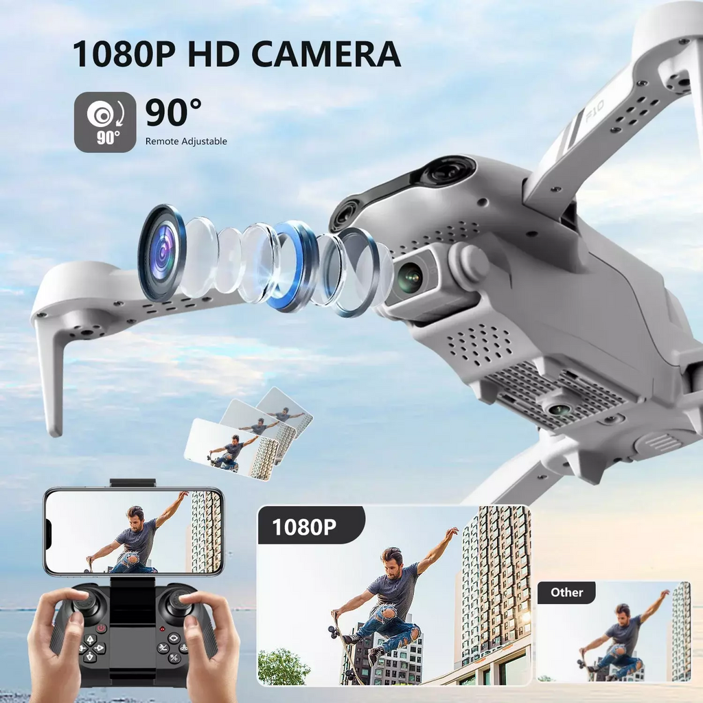 F10 Drone pliable avec caméra WIFI FPV Pour adultes
