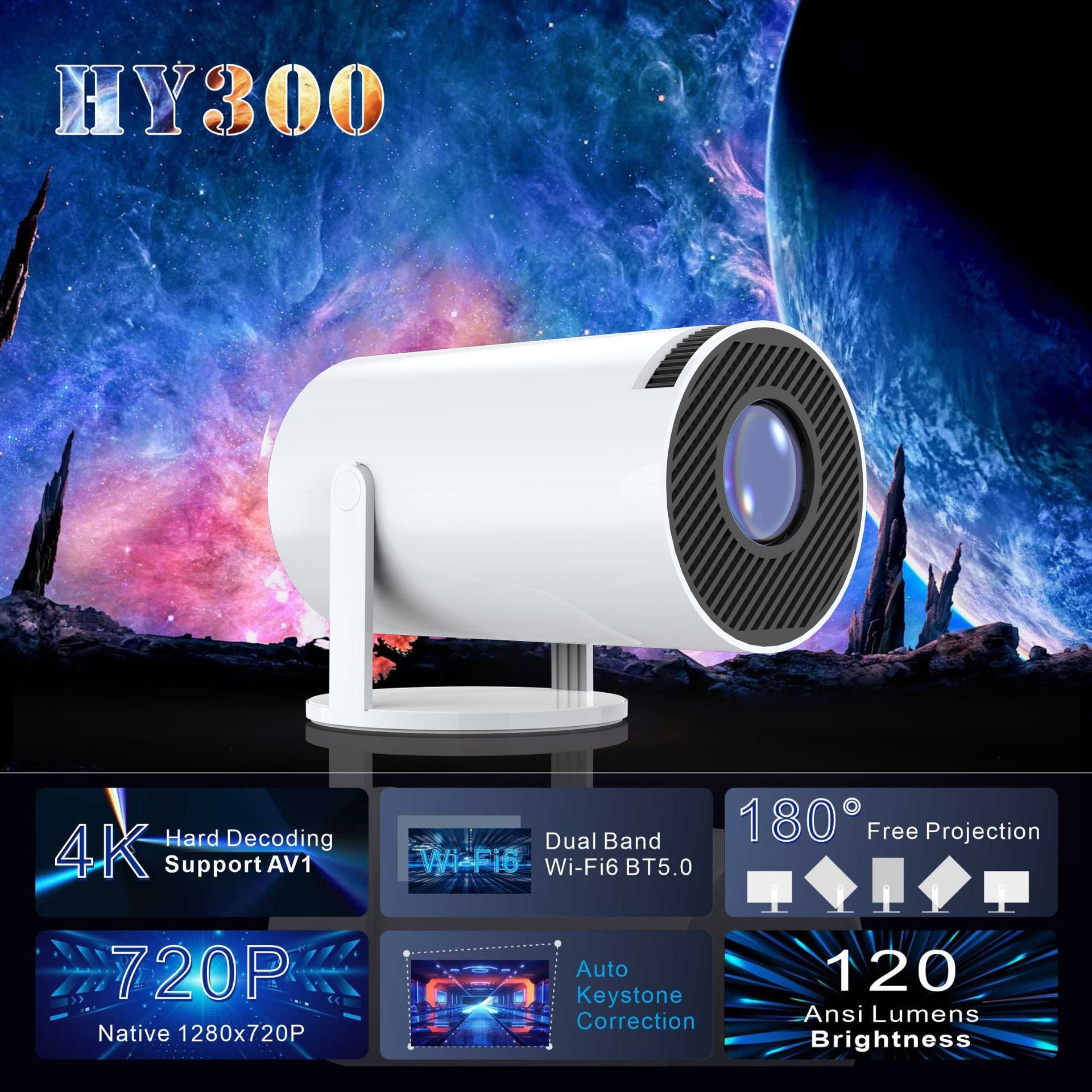 Projecteur intelligent portatif