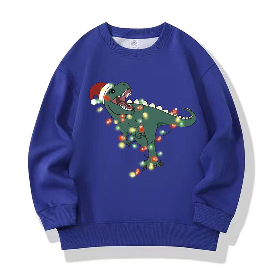 Chandail rouge de Noël pour enfants Pure coton d'automne Vêtements Western Style