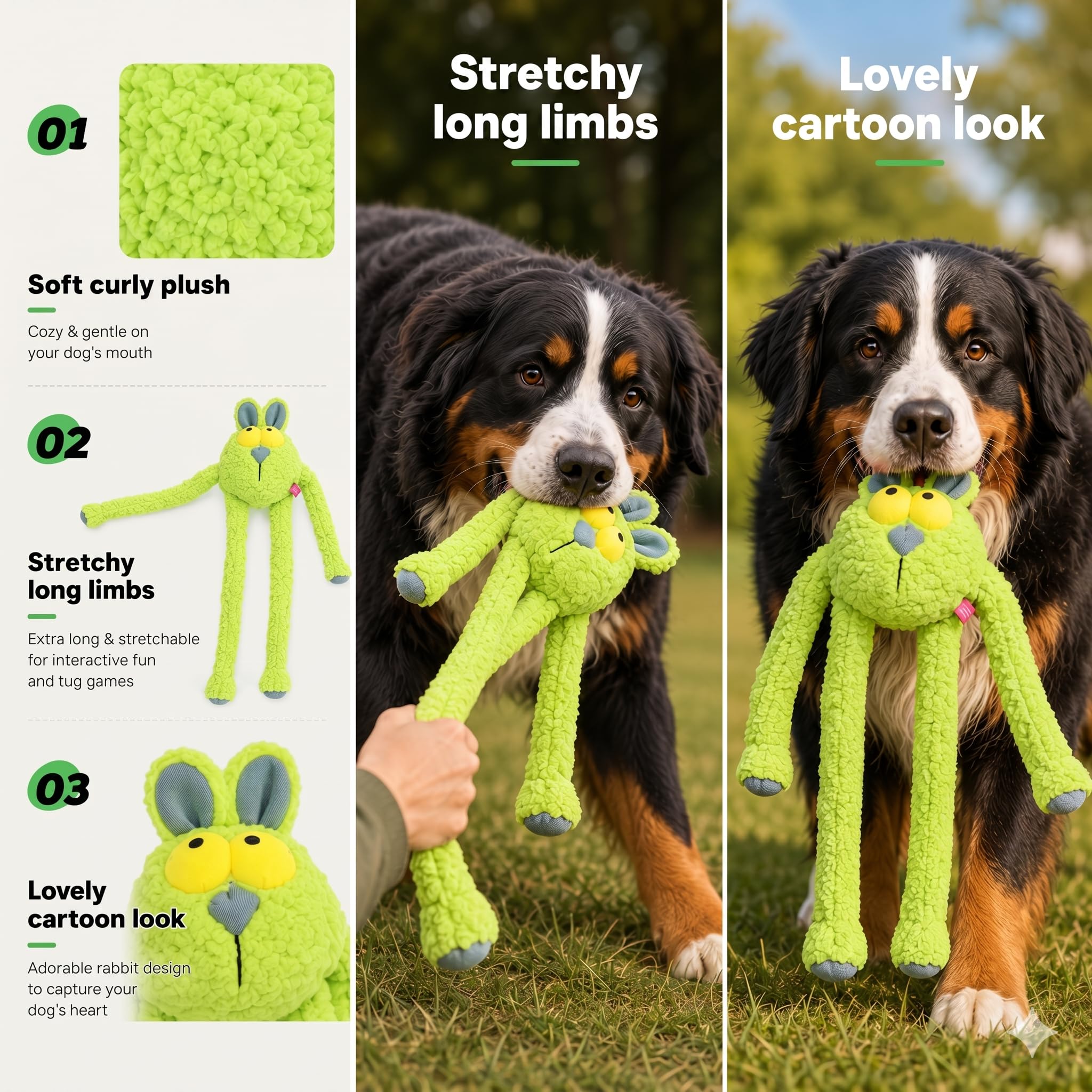 Jouet en peluche de chien squeaky