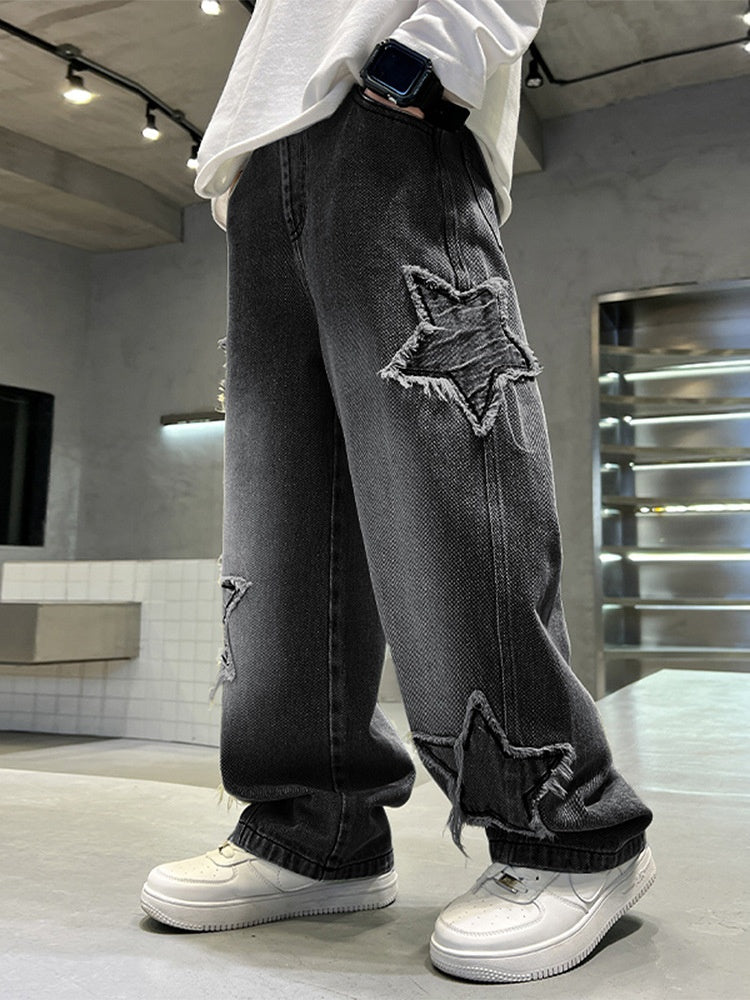 Jeans Pentagramme à grande échelle pour grands enfants