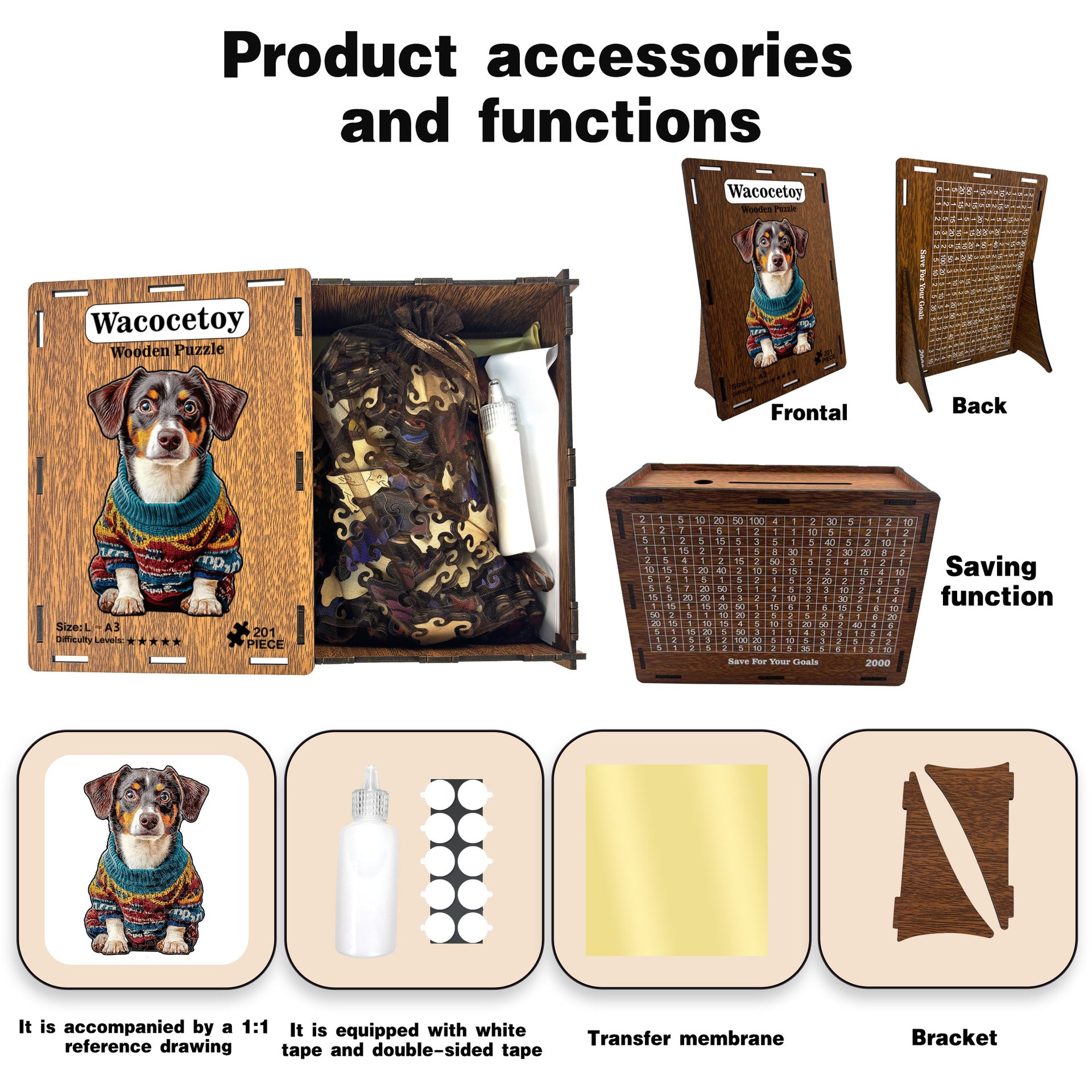 Sausage Puzzle chien en bois Alien Puzzle Festival Puzzle cadeau Stress Relief Game