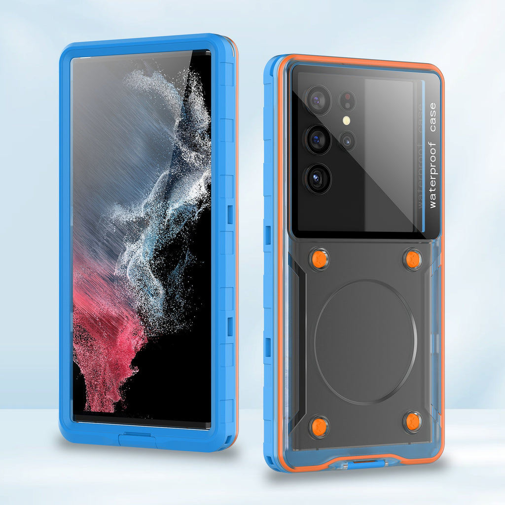 Couverture de protection transparente pour téléphone portable étanche universel de 6,9 pouces