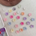 Perles de fleurs en acrylique 5-Petal