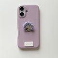 Porte bague en perles Minimalist Solid-color Phone Case