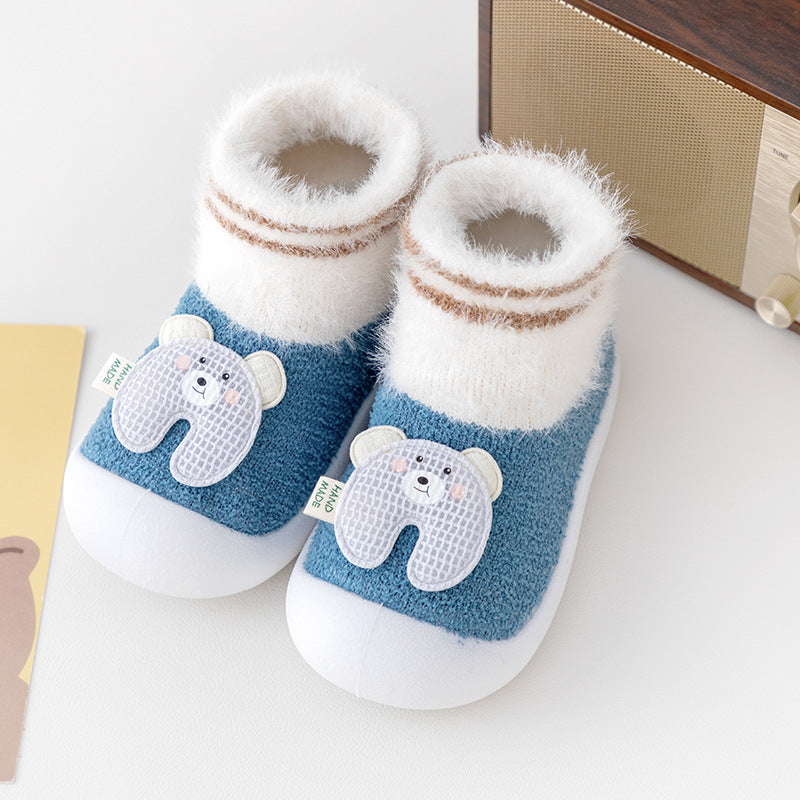 Chaussures pour tout-petit Chaussettes de chambre épaississant Soft Sole