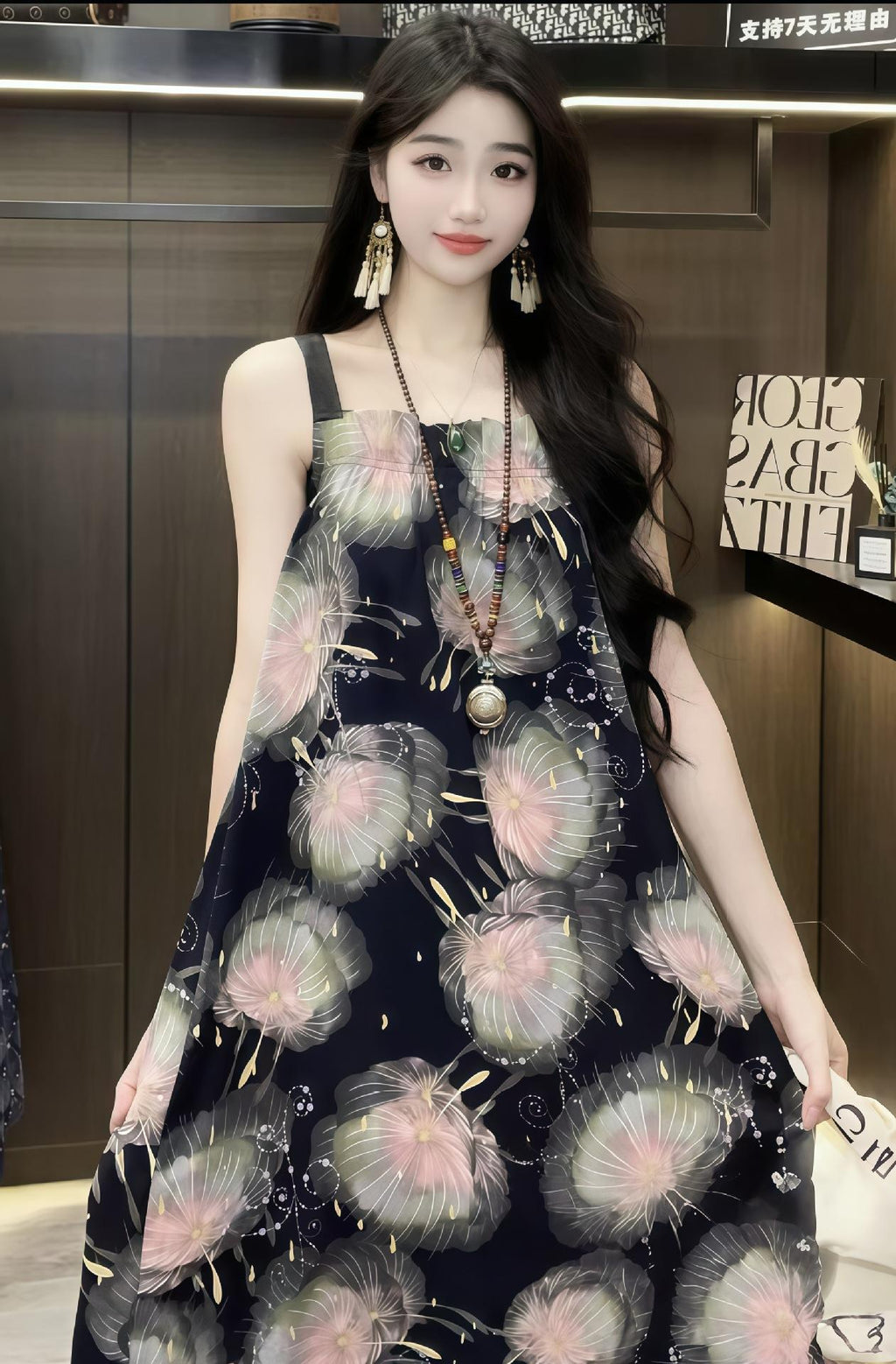 Robe de nuit de style français mode Niche Design Ce Flatters