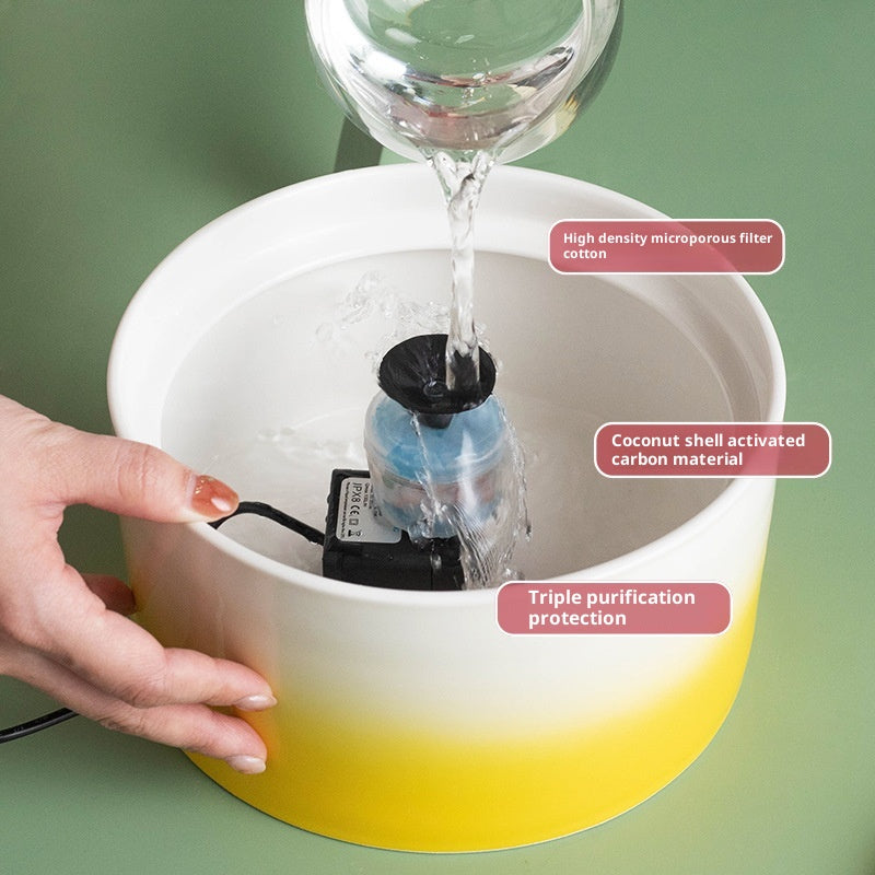 Cat électrique en céramique eau distributeur boisson fontaine