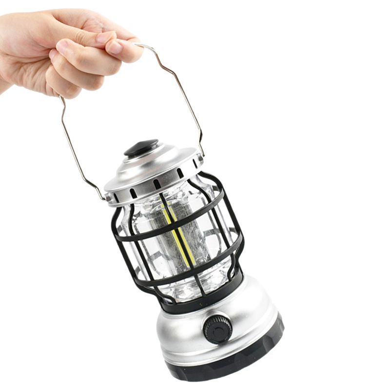 Lampe à flammes rechargeable de lanterne de cheval de secours de ménage extérieur