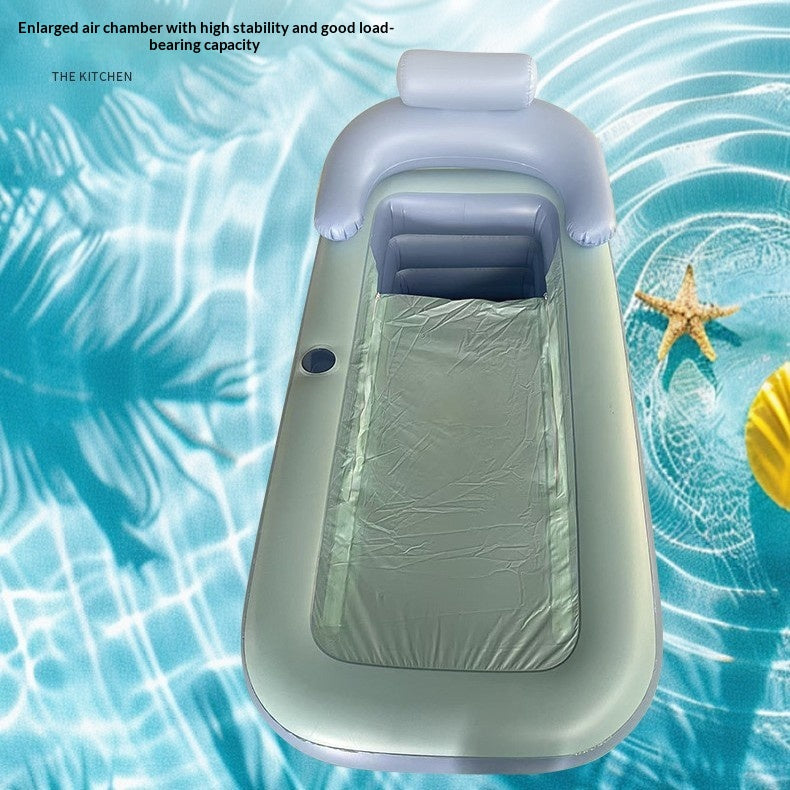 Baignoire gonflable résistant à l'usure intérieure pliable en plastique
