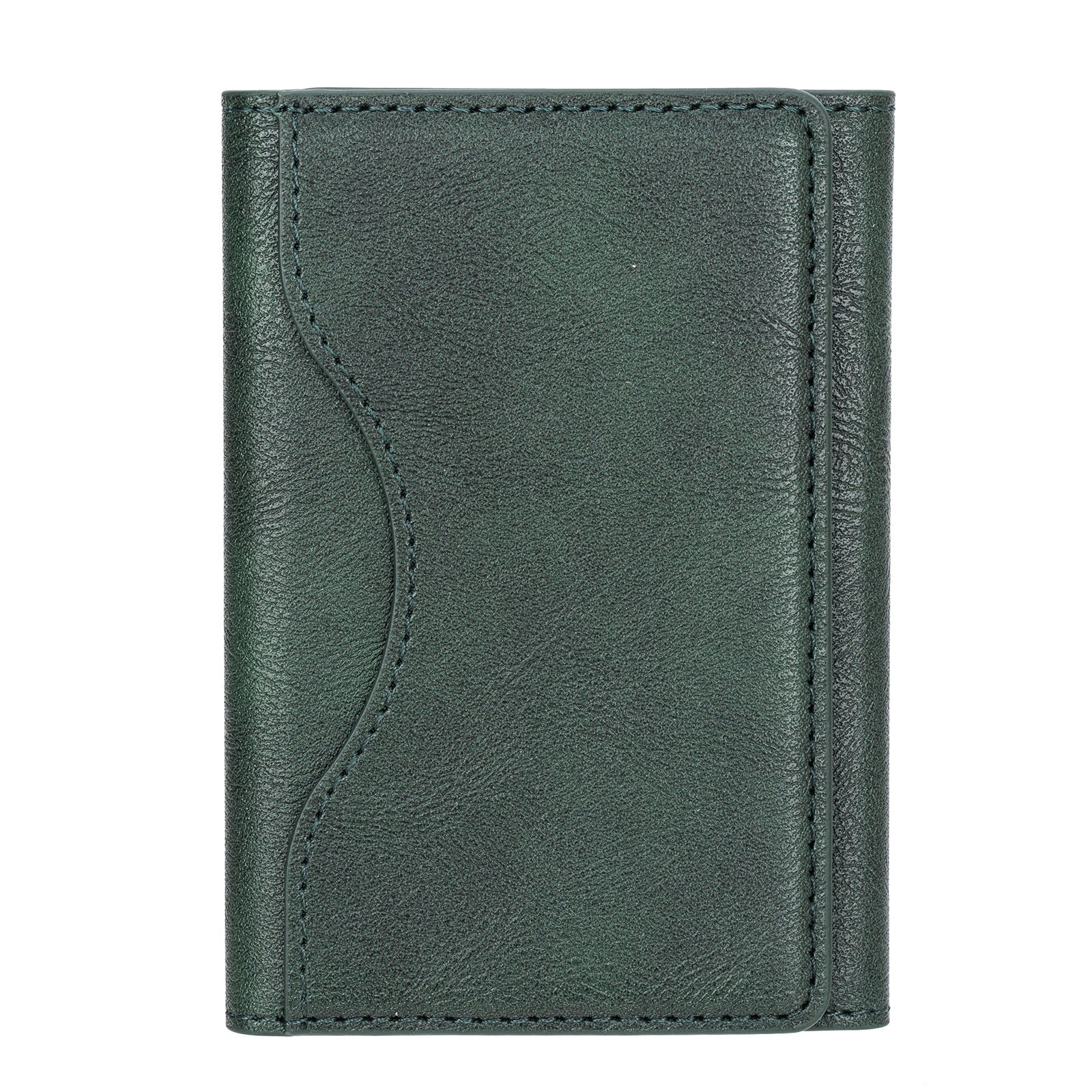Porte-cartes magnétiques triples en cuir
