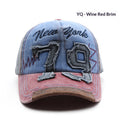 Casquette de baseball pour hommes à lettre lavée