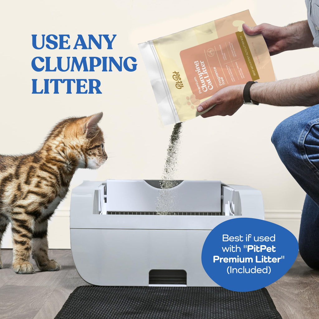 Smart Cat Litter Box Cat Litter Box Ouverture large