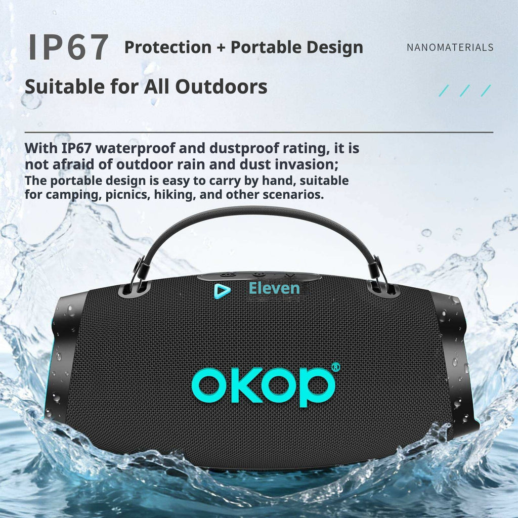 KP-8006 Audio Subwoofer Haut-parleur Bluetooth portable extérieur haute puissance avec lumière couleur RGB