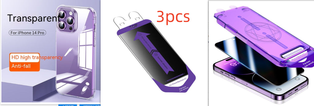 Protecteur d'écran de téléphone mobile transparent et boîtier de téléphone mobile