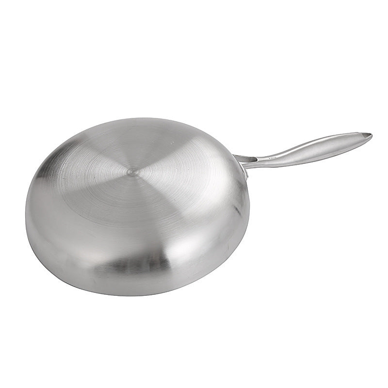 304 Acier inoxydable Wok en acier à trois couches