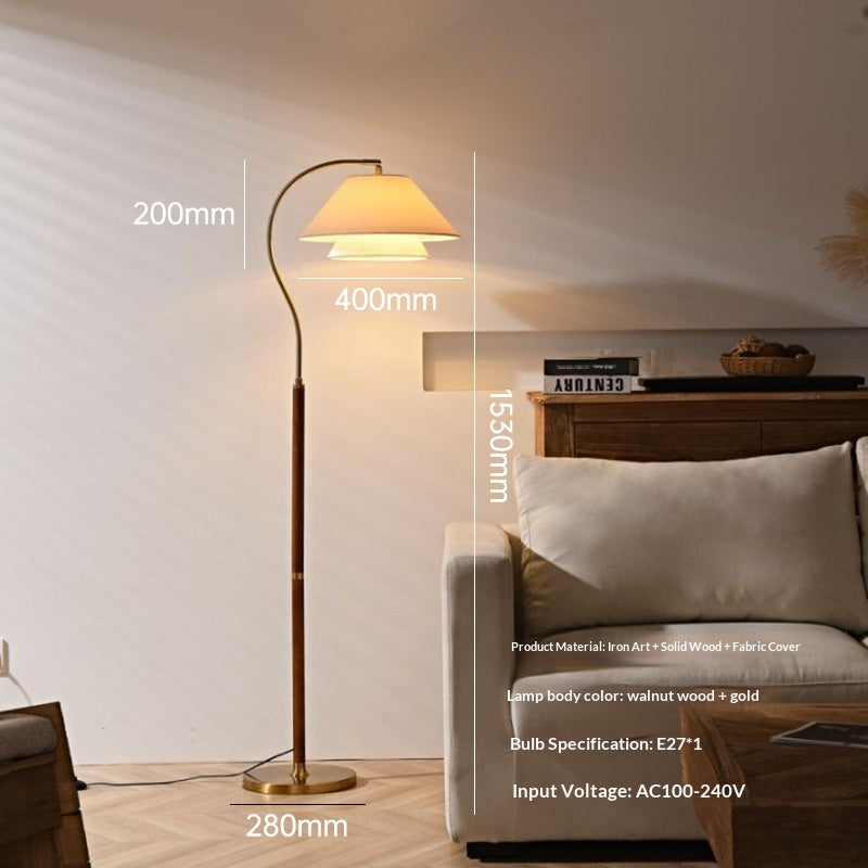 Salon et chambre au sol lampe plissée lumière ambiante