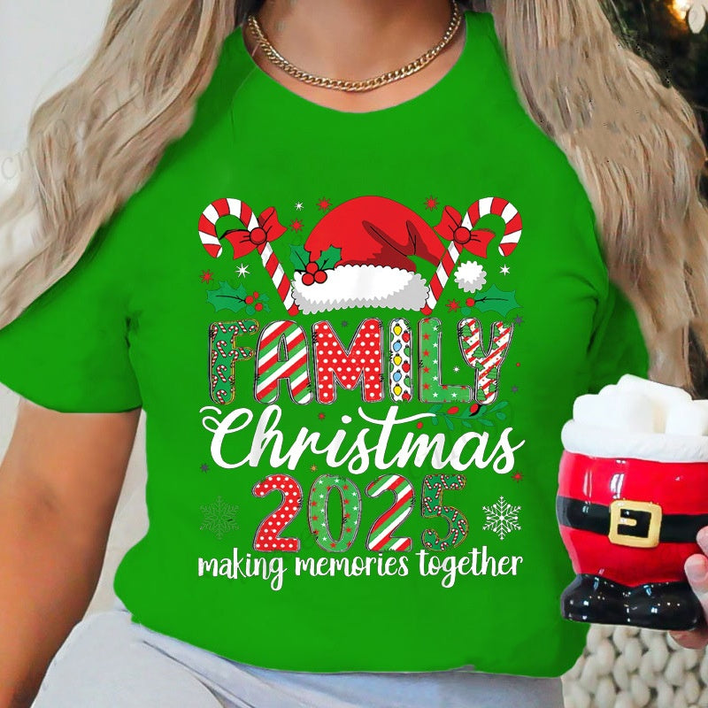 Faites des tops de mémoire imprimés ensemble à Noël