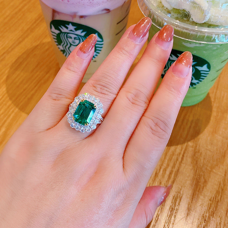 Avec Coton Laine Simulation Emerald Tourmaline Net Rouge Live Selling Full Diamond Princesse