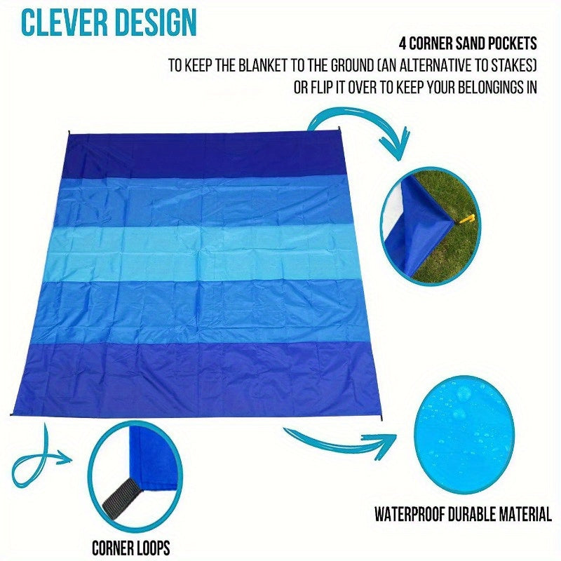 Couverture de plage imperméable extra grand sable
