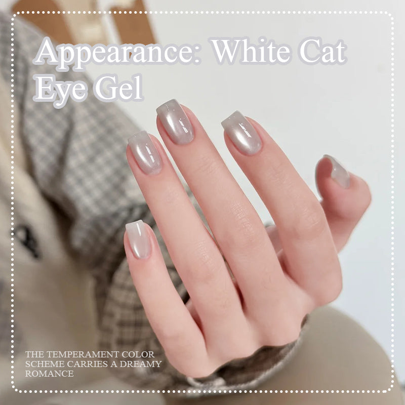 Ms Rainbow Starry Série Magnetic Cat Eye Gel Polonais - Gris Misty Convient pour les ongles bricolage