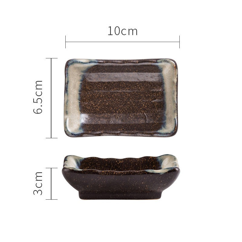 Assortiment de sauce céramique japonaise Plaque plate de ménage