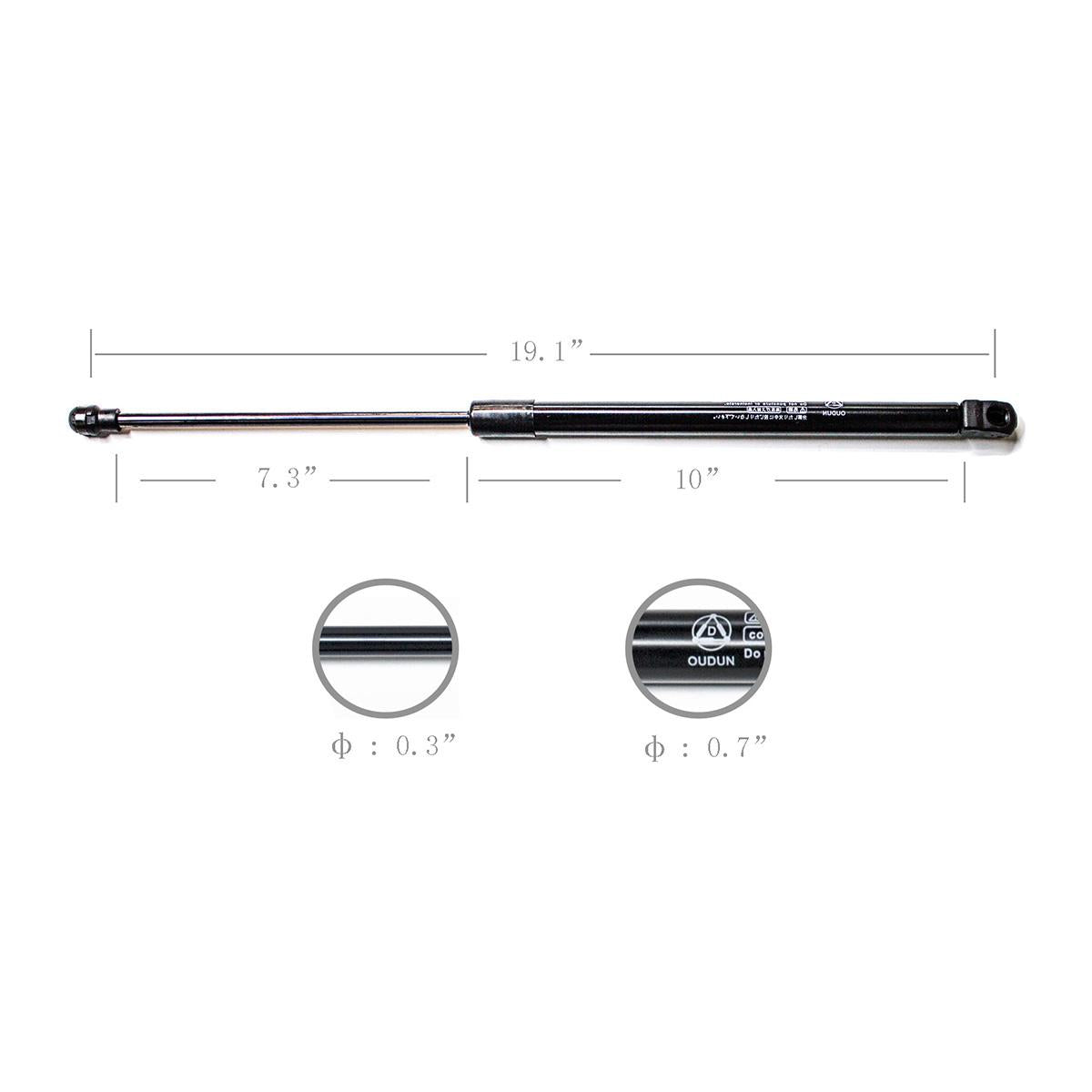 2x Support de levage du capot avant Struts Shock Bonnet Rod Arms Gas Spring for 02-09 Ram