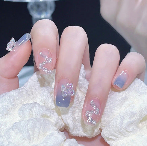 Internet Celebrity Handmade Armor Mid-long Love Edge Diamond Jelly Colle