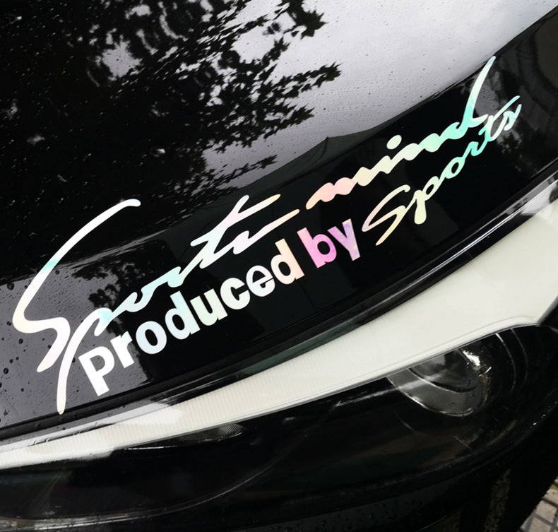 Lampe Sourire auto auto Sticker tête couverture signature moteur