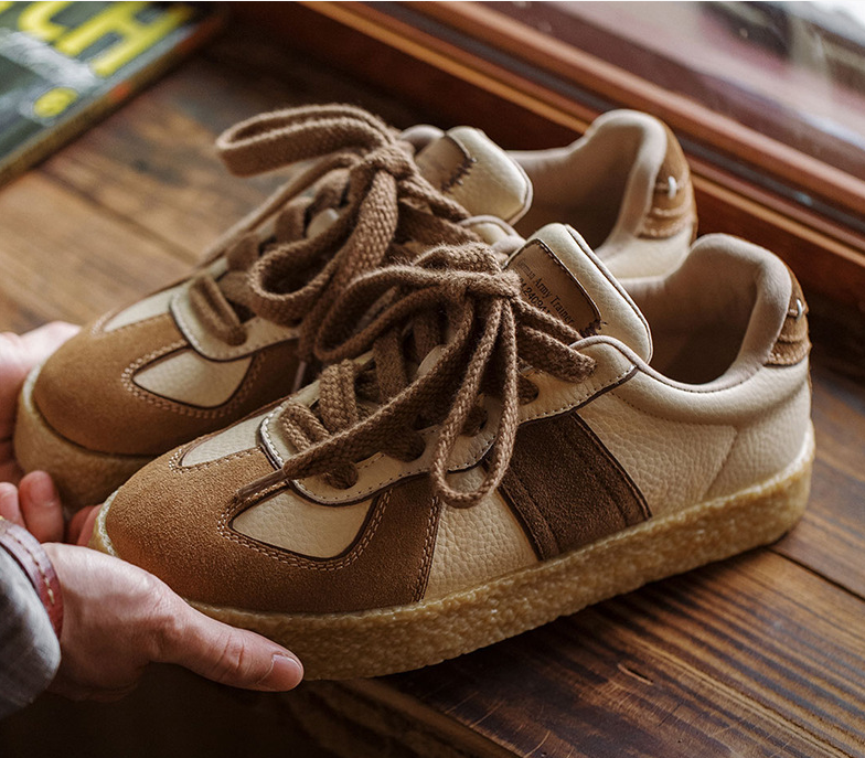 Chaussure de planche à roulettes plate retro pour hommes, au bas de l'échelle