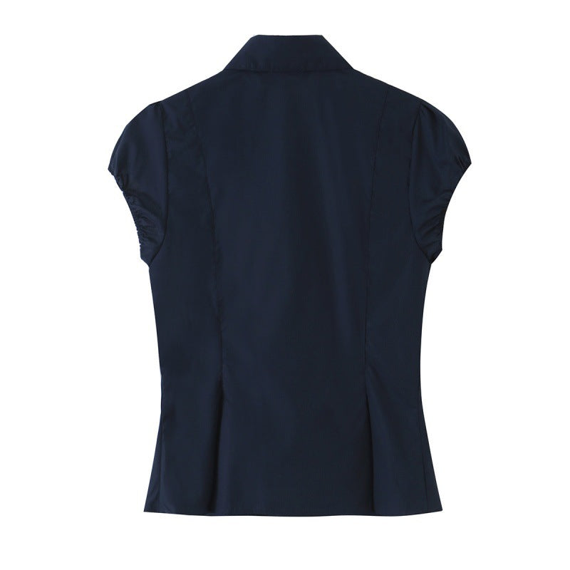 Blouse à manches courtes pour femmes