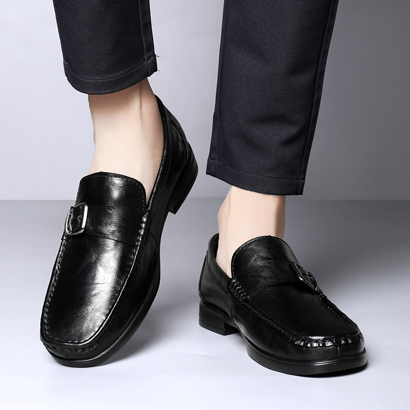 Chaussures en cuir pour hommes Plus-Taille