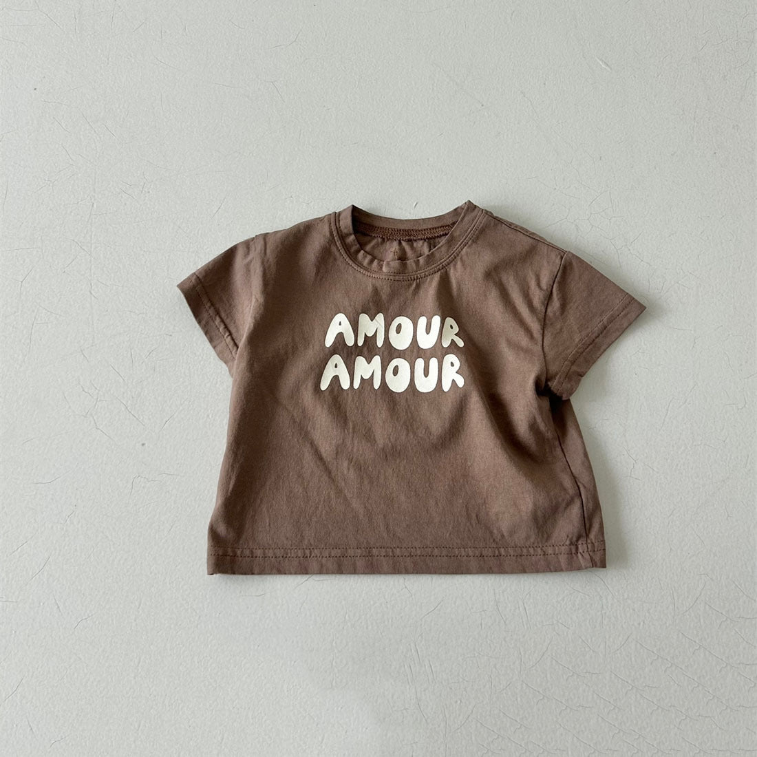 T-shirts bébé manches courtes Vêtements d'été pour garçons et filles