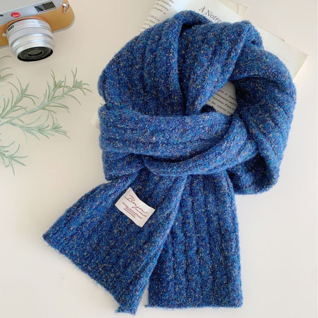 Écharpe de cou tricotée versatile, épaisse et chaude