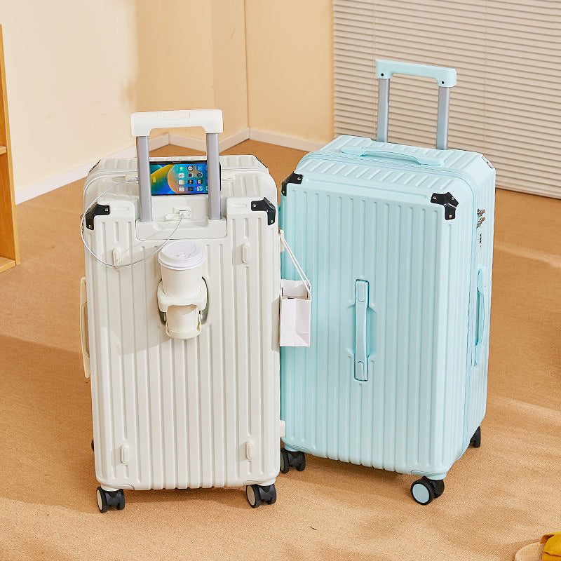 Bagages Grande capacité Cas de chariot étudiant épaissé solide durable avec Cornerite Passwo