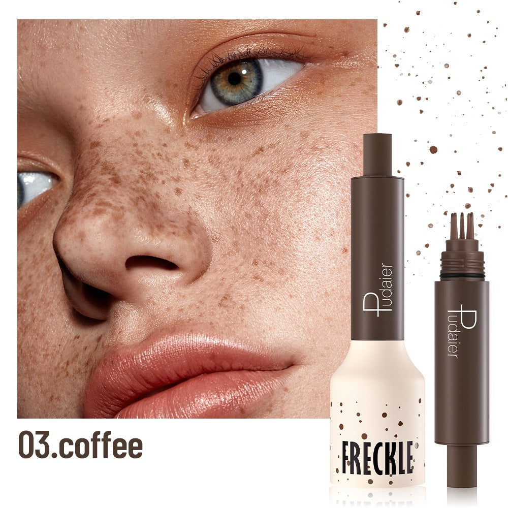Stamp de simulation naturelle 4 couleurs Maquillage Freckle stylo