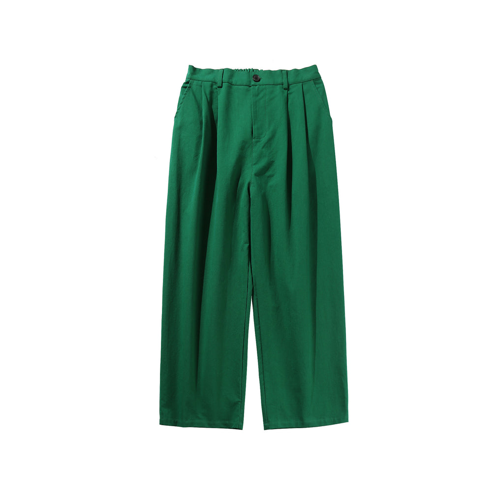 Pantalons de coton lavés simples japonais pour hommes