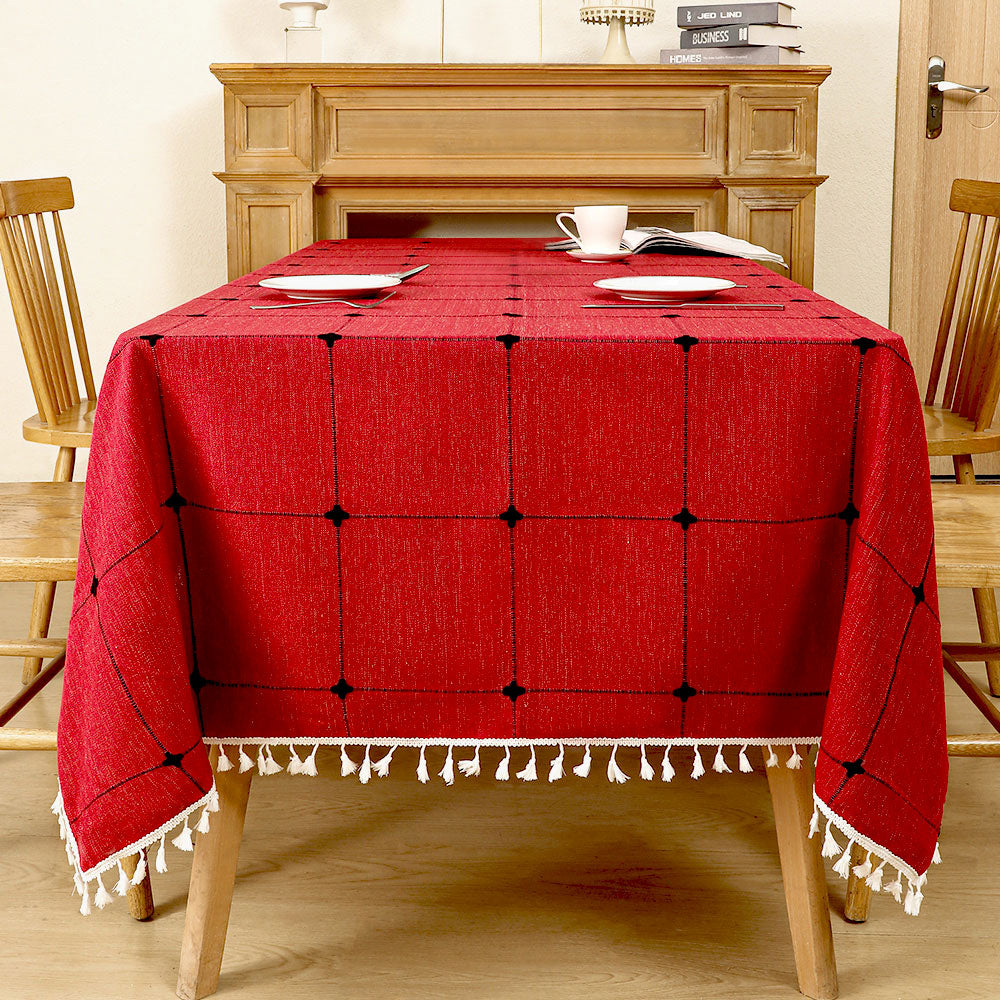 Coton Linge de maison nappe Decor imperméable Couverture de table pour la salle à manger Table quotidienne