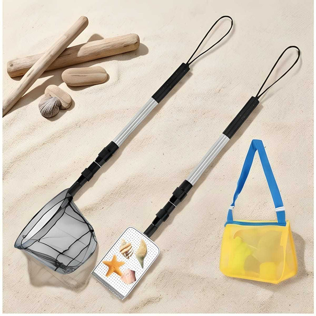 Beach Play Set with Sieve And Net For Sand and Water Fun At The Beach Or Lake—Party Access