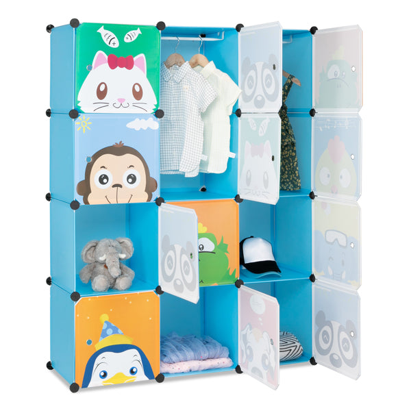 Armoire modulaire à 12 compartiments de 4 couches avec matériel en plastique et en acier