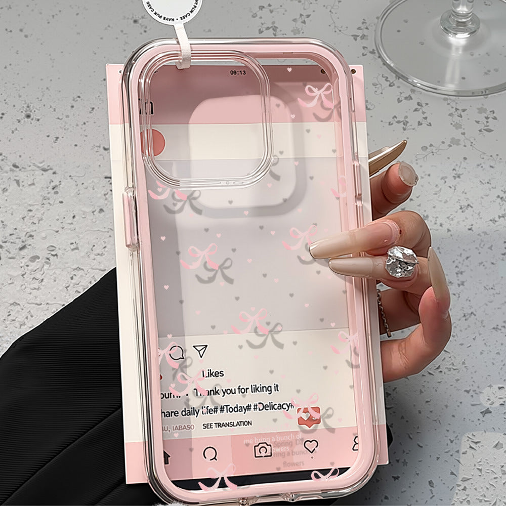 Bow plein écran pour 17Pro Max Mobile Phone Protection Case