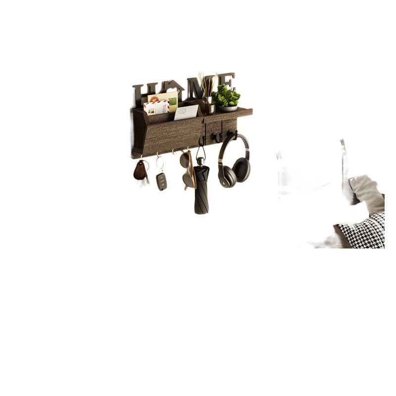 Porte-clés en bois mural