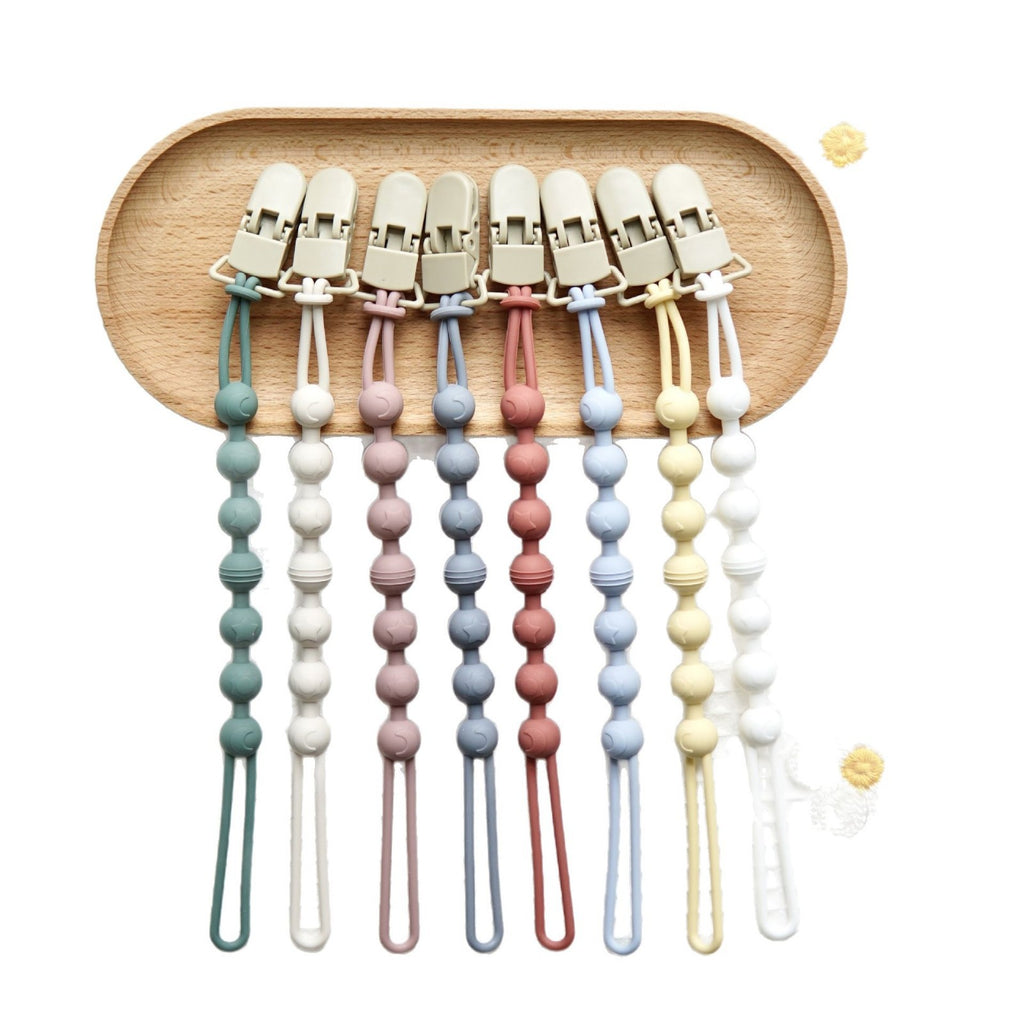 Babys All-in-one Silicone sans pores Pacifier de hêtre Clip avec chaîne anti-loss