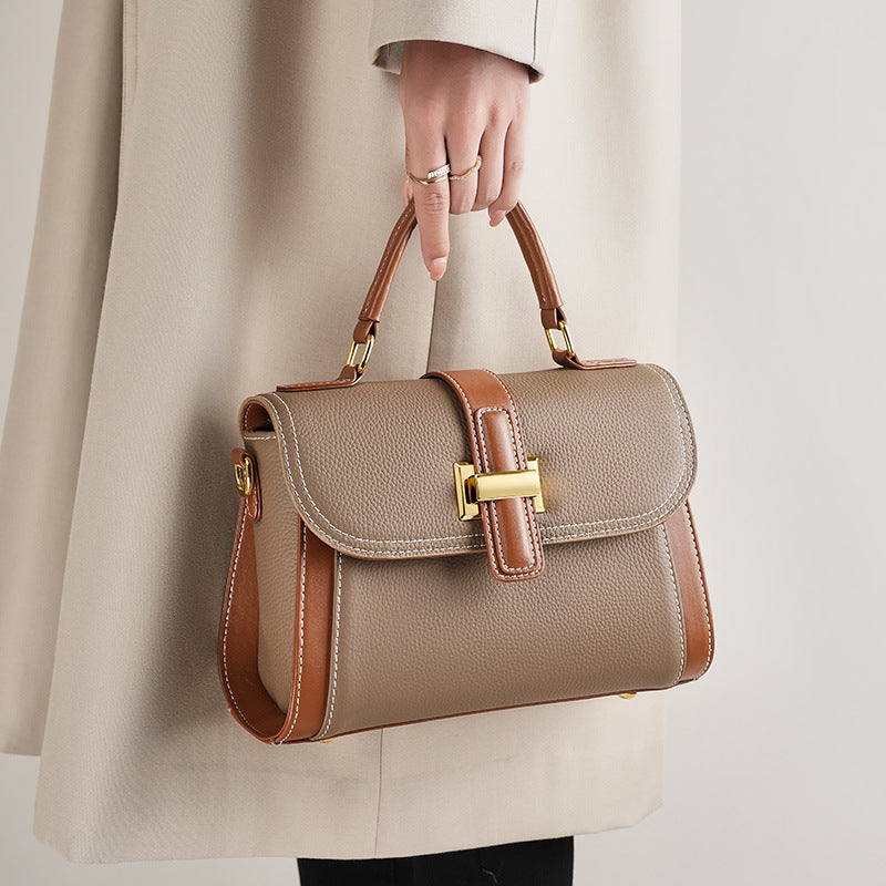 Sac à main polyvalent en cuir pour femmes