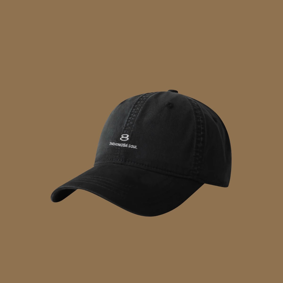 Les lettres brodées de couleur solide pour hommes et femmes 8 Soft Top Ajustable Mode C