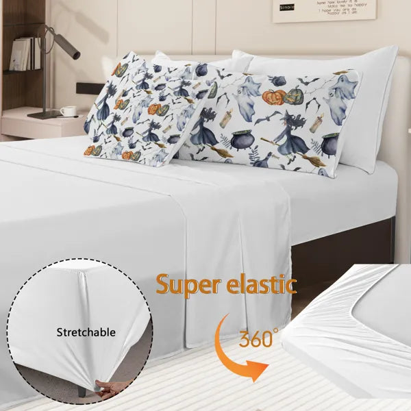 8 pièces Halloween Comforter Set