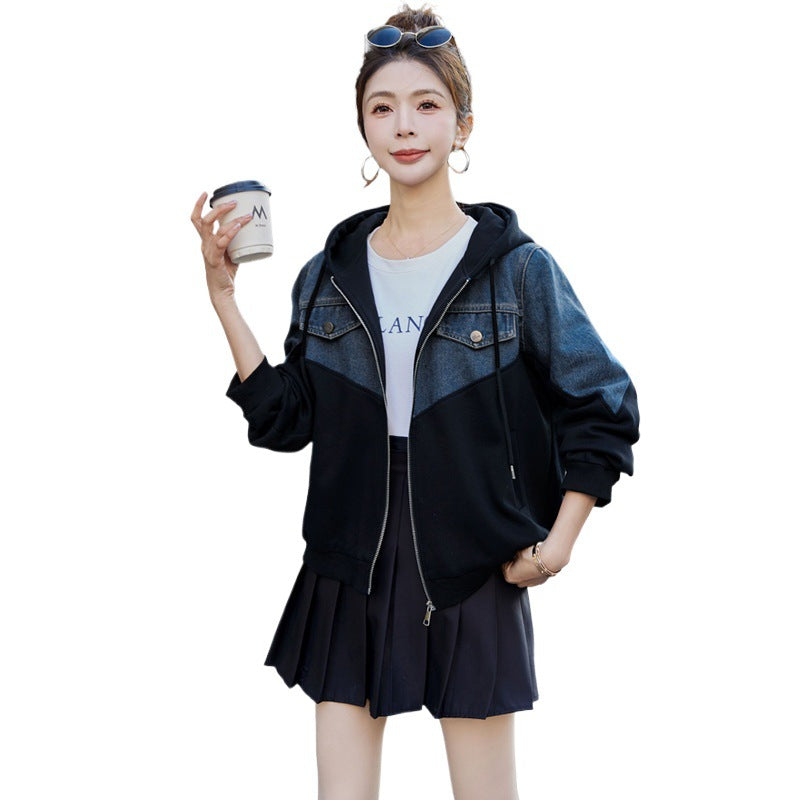 Fashionable Relaxed Fit Flattering Casual All Matching Hoooded Top