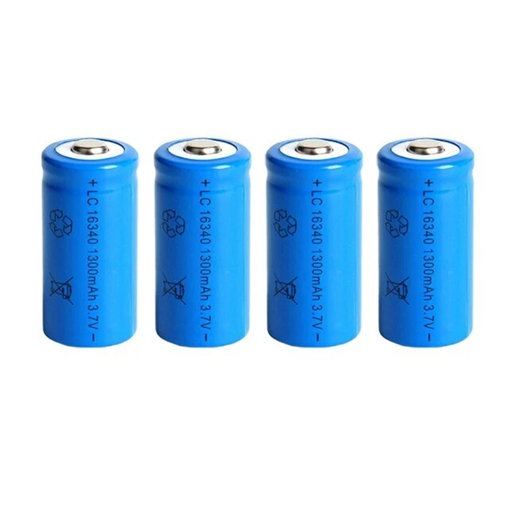 1300 Mah 16340 CR123A Batterie Li-ion rechargeable 3.7 V USB Batterie