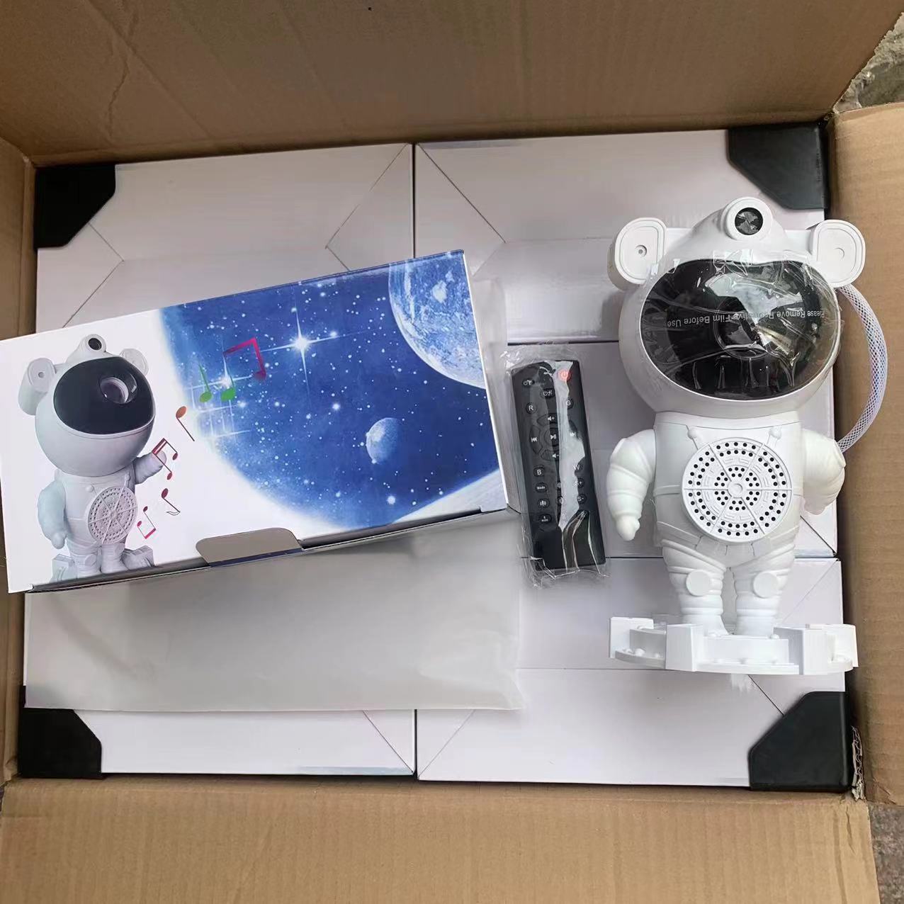 Astronaute Bluetooth Starry Sky Projection Lampe Spaceman Starry Sky Star Ambiance Light Cre