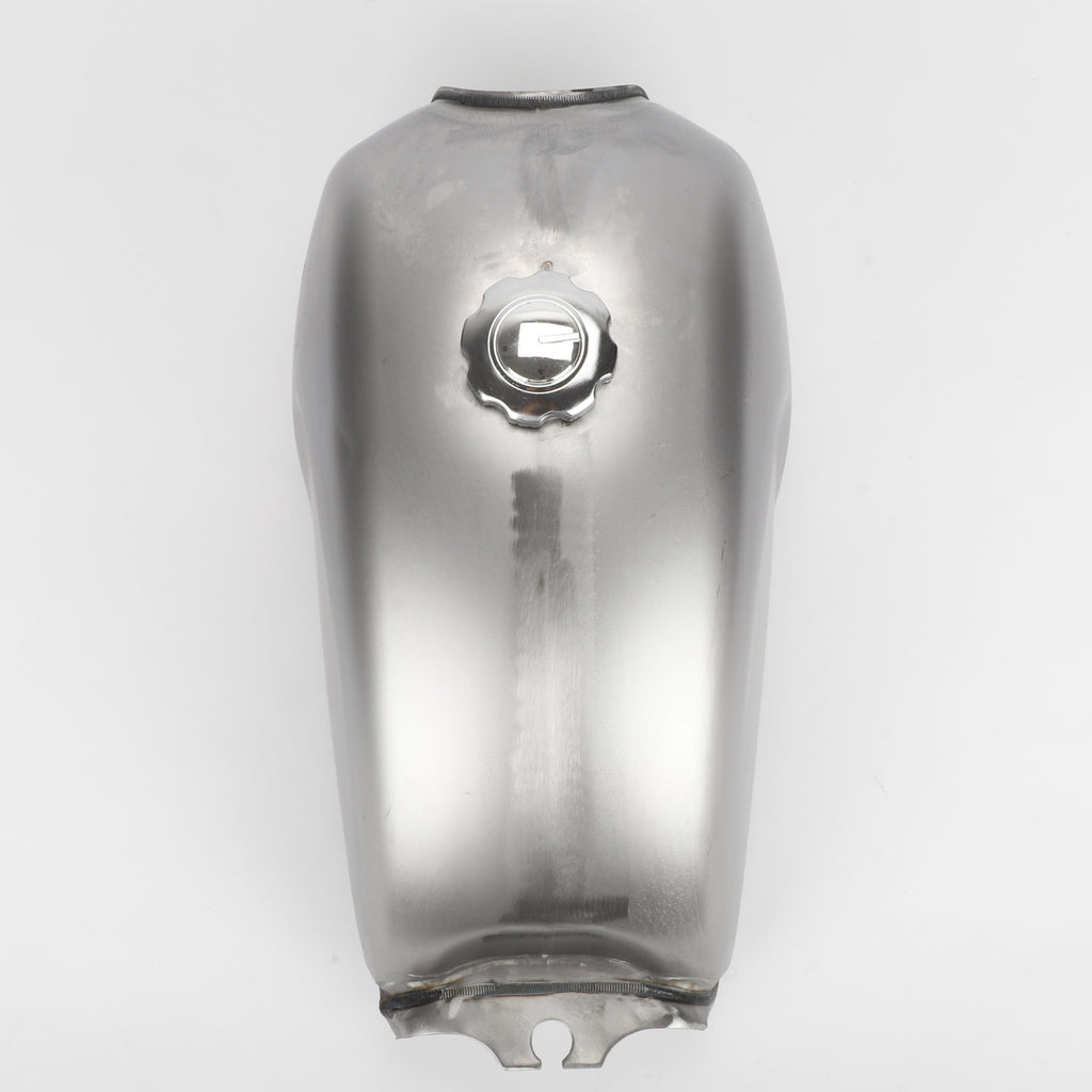 Réservoir universel de carburant Cafe Racer Argent 9L 2.4 Réservoir de carburant modifié de Gallons